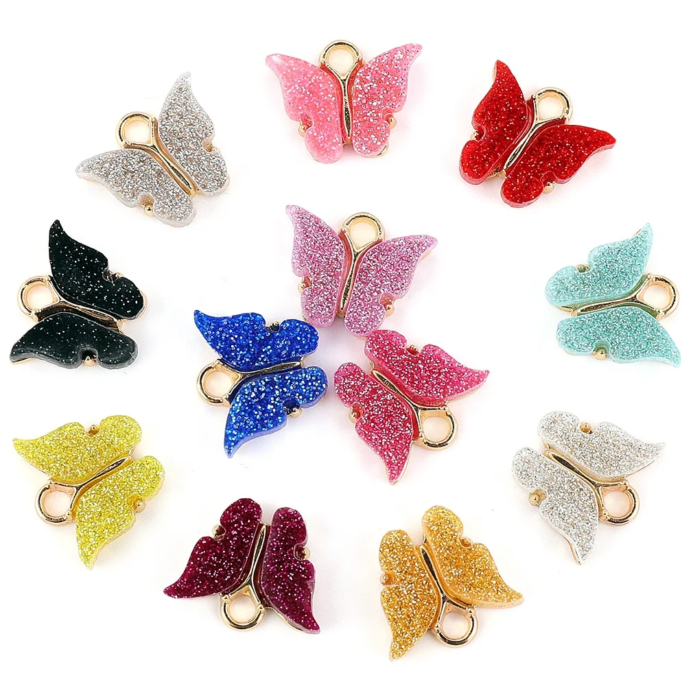 

Cute Colorful Acrylic Butterfly Charm Pendant Cute Pendant Charms for Jewelry Making DIY Jewelry Making Pendant, Picture