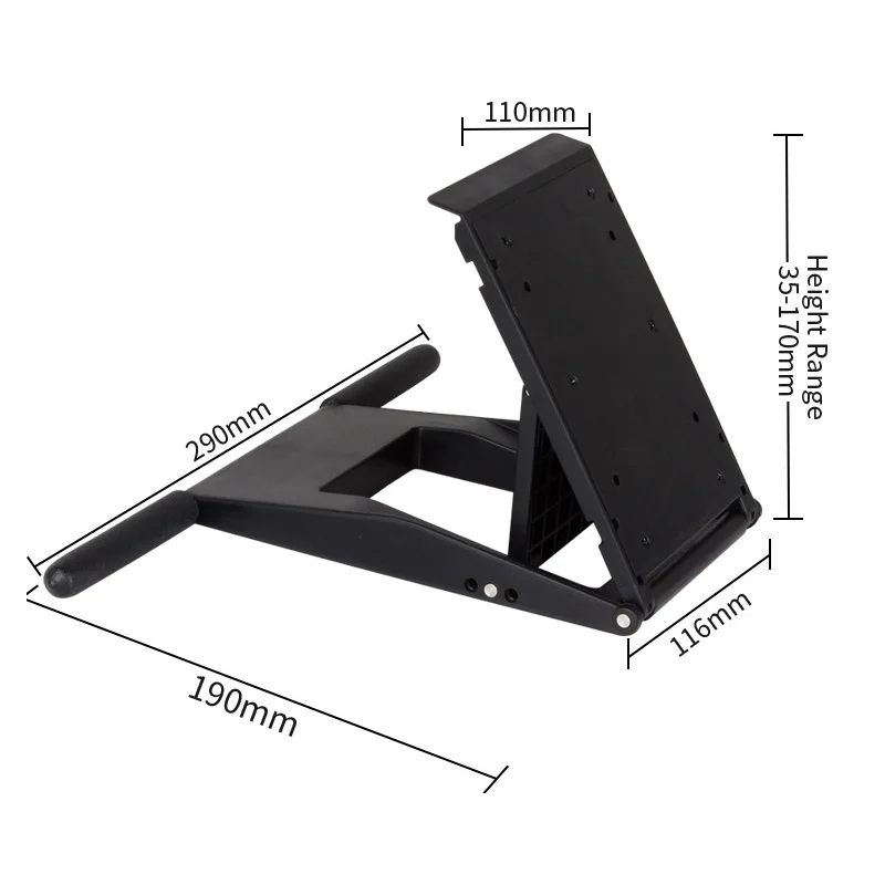 

Qihui Hot Sale Adjustable LCD AIO PC Tilt Stand ABS Monitor Desk Stand with VESA Hole 75x75mm &100x100mm 14-27 Inch Screen