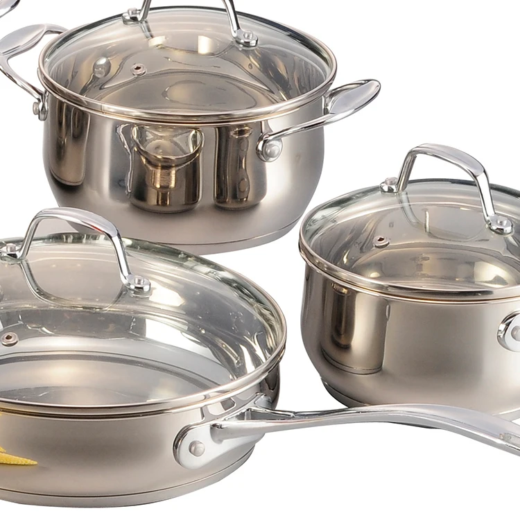 Hot Selling Royal Prestige Non Stick 12 Pcs Stainless Steel Pot Pan