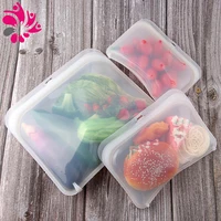 

100% Food Grade Reusable Silicone Food Storage Bag Set