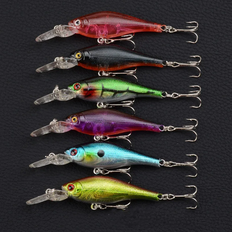 

Minnow Fishing Lure Hard Artificial Bait 3D Eyes 6.2g/85mm YE212 Fishing Wobblers Crankbait Minnows Swimbait Artificial Pesca, 6 colors