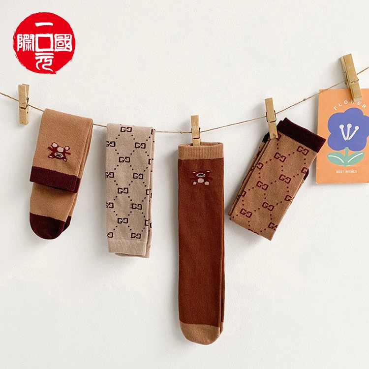 

2021 spring and summer new children's long tube calf socks Korean version of the trend of 1-8 years old children's socks
