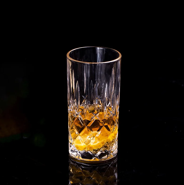 

Creative liquor high quality drinking durable water glass cup wine bottle, Transparent clear