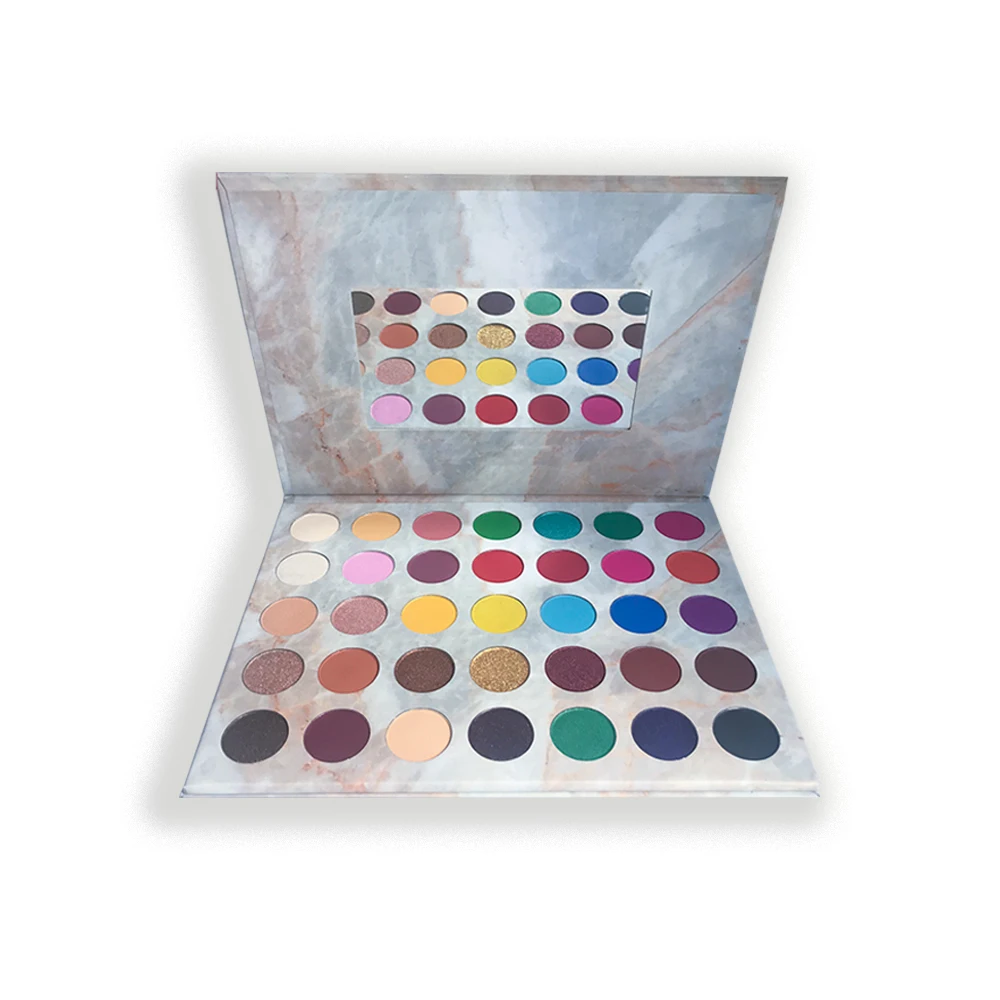 

Create your own glitter private label pigment loose wholesale eyeshadow palette, Multi colors