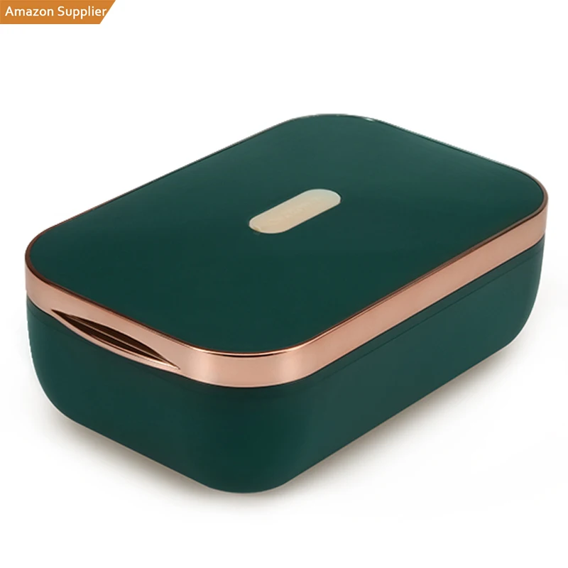 

Amazon New style noiseless Electric Heating Lunch Box Food Heater Portable Lunch Containers Warming Bento Box for Home & Office