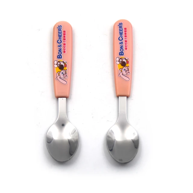 

plastic handle food grade BPA free kids cutlery set