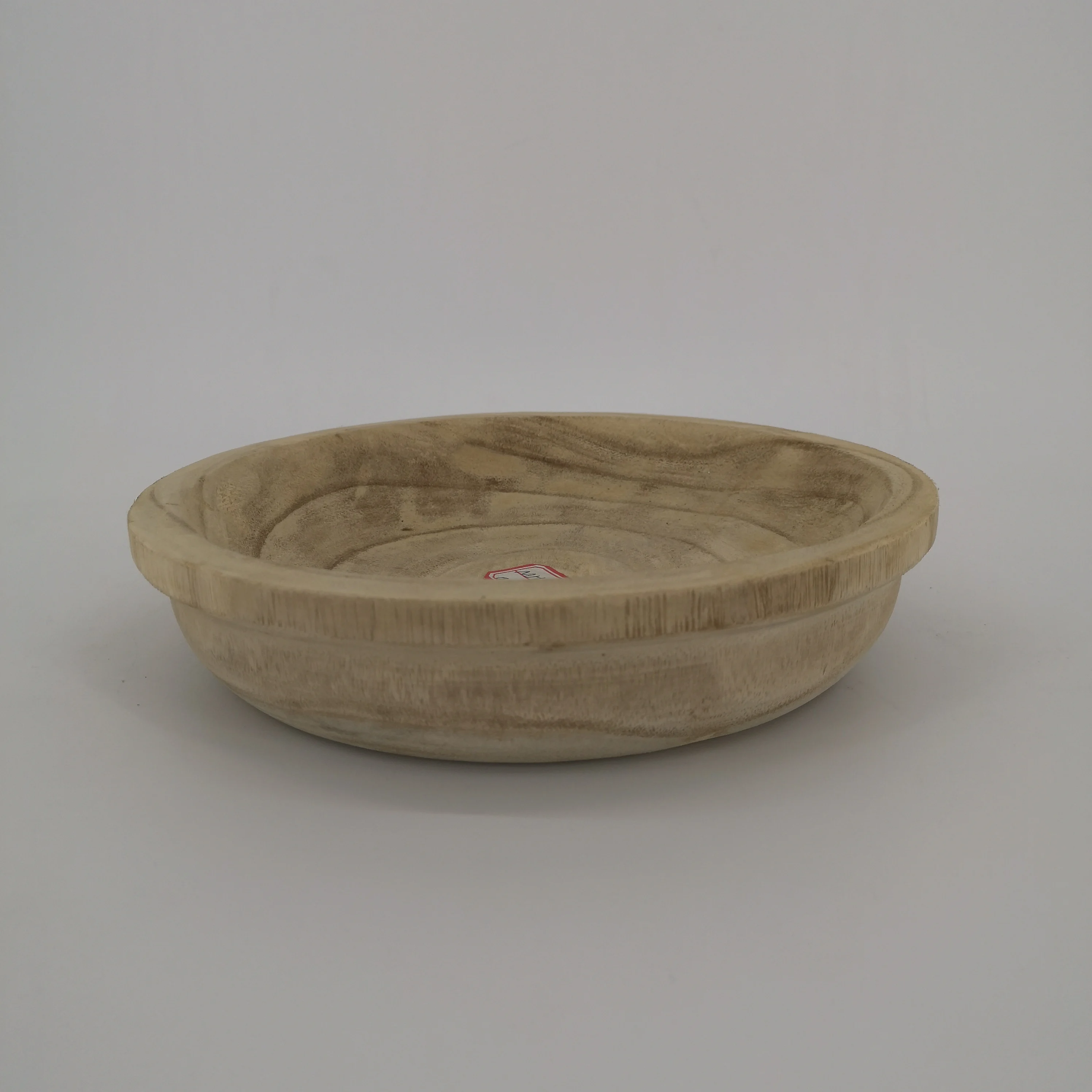 
Round Paulownia ellipse wood Tray solid wood plant tray container 