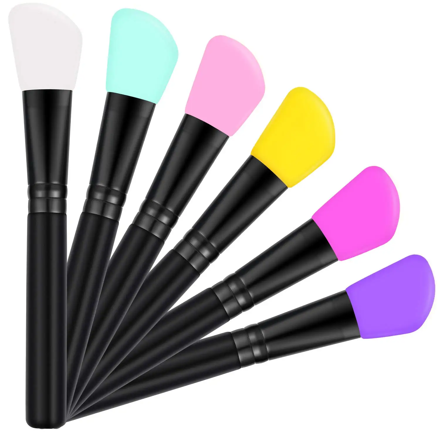 

Wholesale high quality Custom logo diy mask tool Mini silicone Small Foundation Mask Makeup Brush AE146