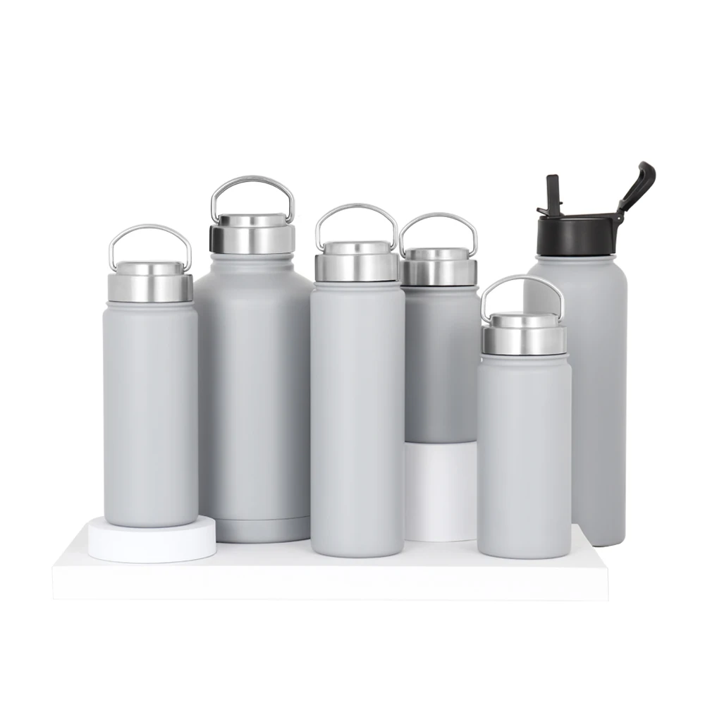 

USA double wall vacuum flask insulated stainless steel water bottle with customer logo 18oz 32oz 48oz 64oz