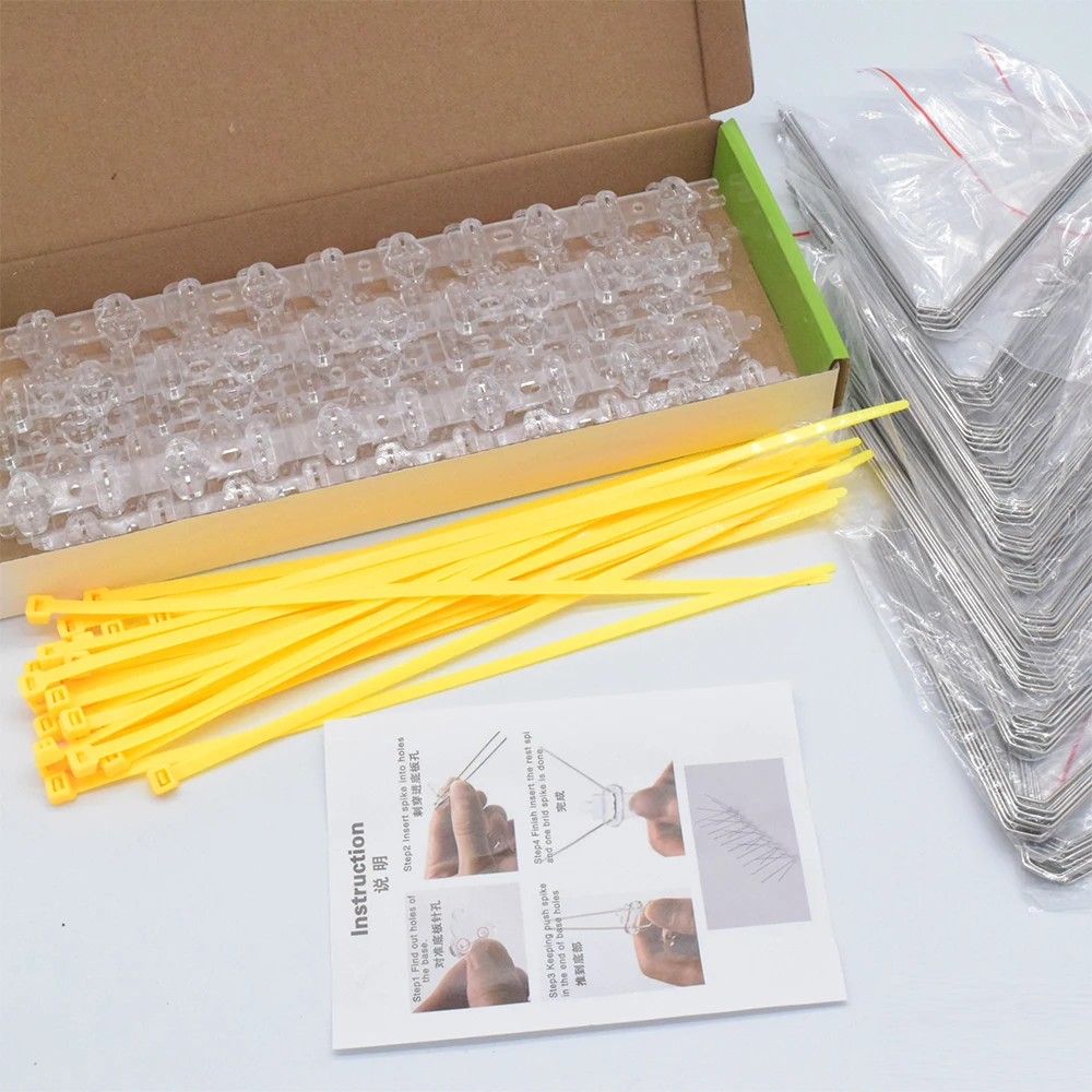

10ft gift box Anti bird spikes bird control with zip tie