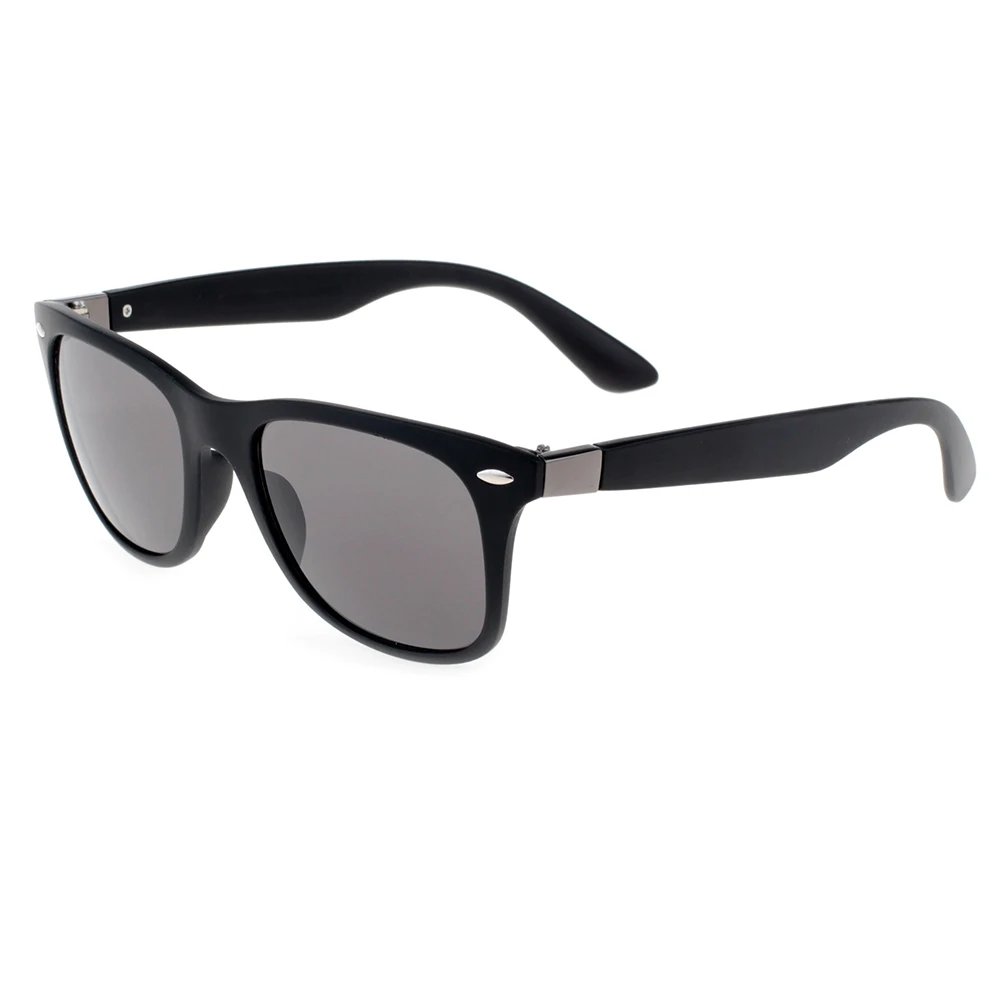 

Custom logo black square classic mens metal sun glasses