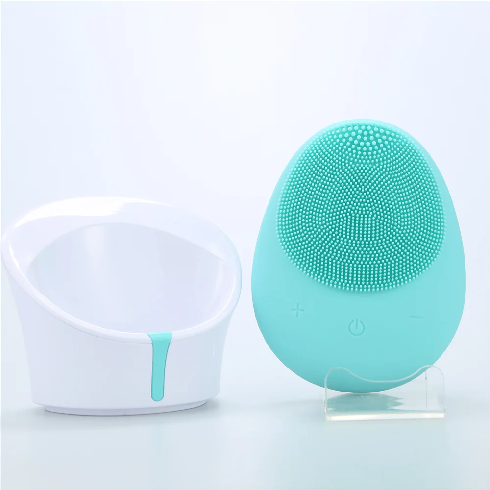 

Static Electricity Removal Device Case Sonic Waterproof Facial Face Cleansing Brush For Dry Skin