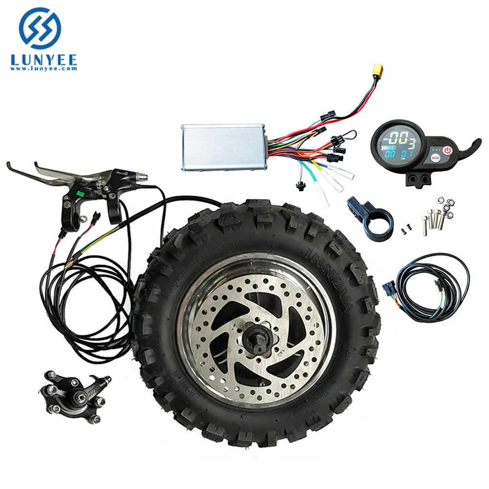 

High Speed LY11 inch Hub Motor Kit 48V1000W1500W Electric Motorcycle Engine Buggy Gearless TX Motor 60km/h Electric Kit Fat Tyre