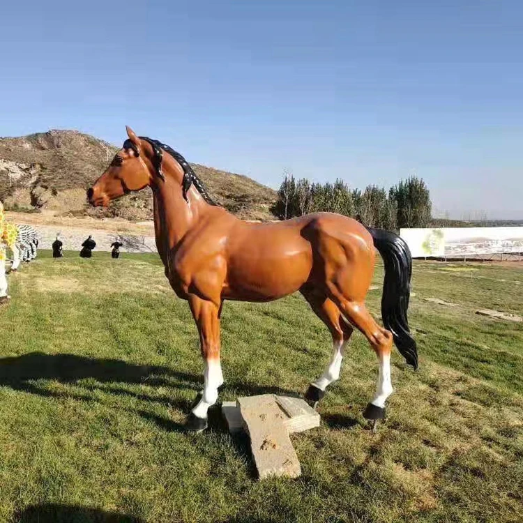 fiberglass life size horse statue