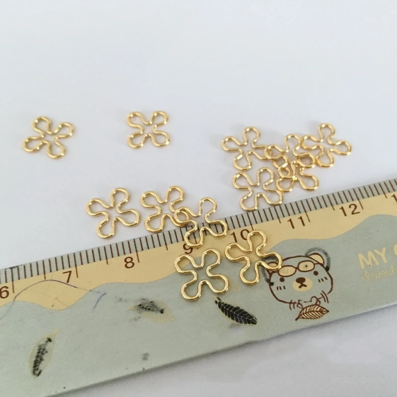 

Real Flower Connector 14K Gold Filled Permanent Jewelry Charms