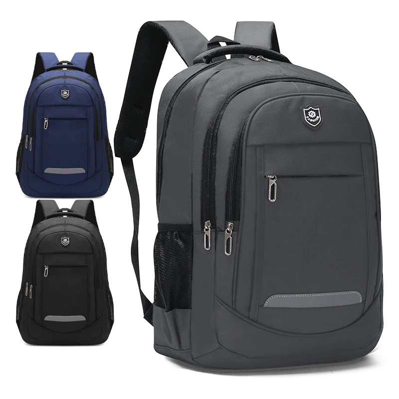 

19 inch good quality factory price school backpack bag durable waterproof travel backpack schoolbags, Black, blue, gray
