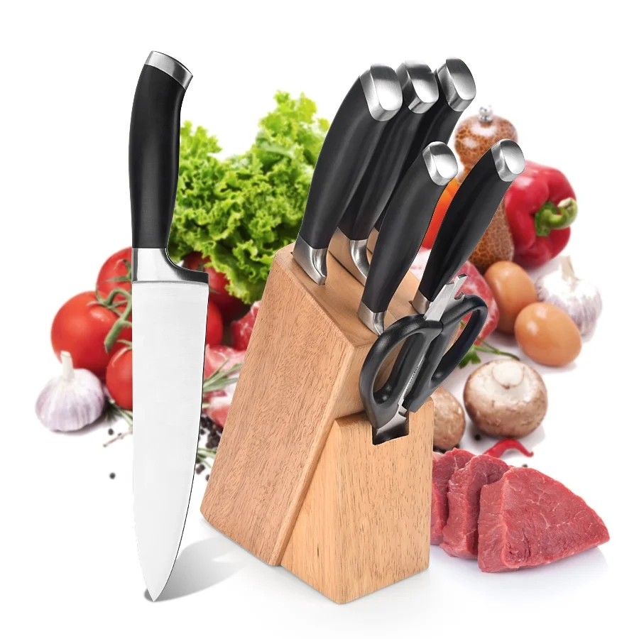 
Asiakey S/S 7pcs cookwares knife sets with ABS handle  (60816131252)