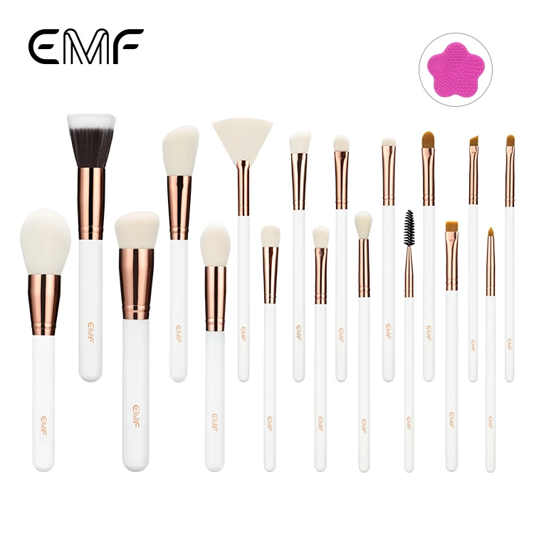 

EMF Accept Customization Professional 18pcs Lvory White Birch Wood Handle Soft Makeup Brush Sets