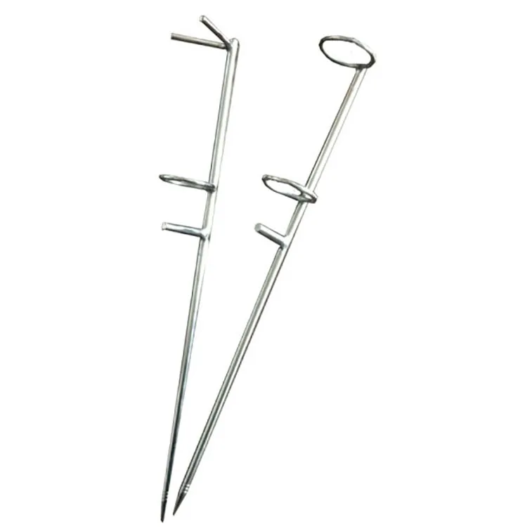 

factory price Gr5 titanium fishing rod bracket holders fishing accessories, Silver