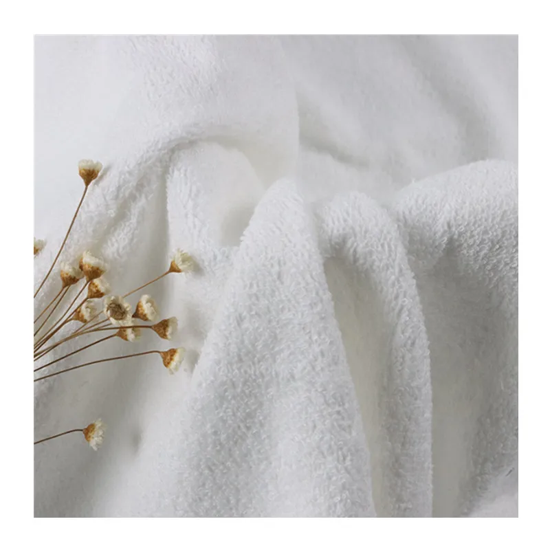 

100%Cotton Abrasion-Resistant 500gsm Heavy Weight Double Side Knitted French Loop Cotton Terry Fabric for Bath Towel