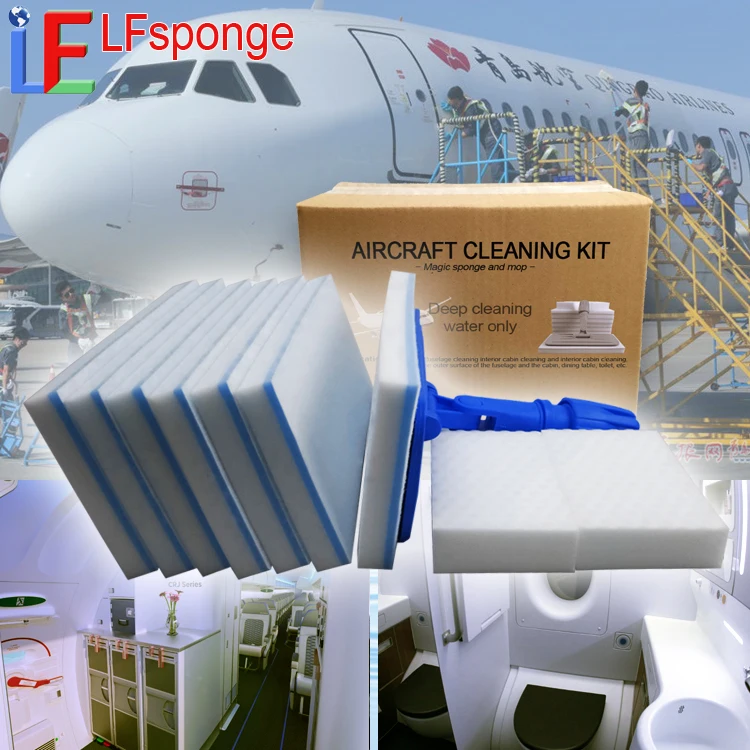 

Airplane brush aircraft Wash Kit Cleaning Supplies Melamine Pads Private Plane Magic Eraser Mop Aircraft Detailing Products, White