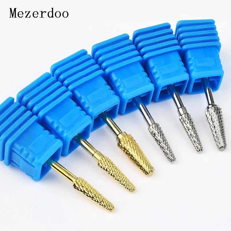 

Nail Drill Bits Nail Files Milling Cutter Electric Manicure Device Gold Silver Plated Tungsten Carbide Nail Art Kit Set