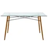 Free Sample Cheap Modern 12 10 8 Seater Glass Top dining Table glass dining room furniture dining table