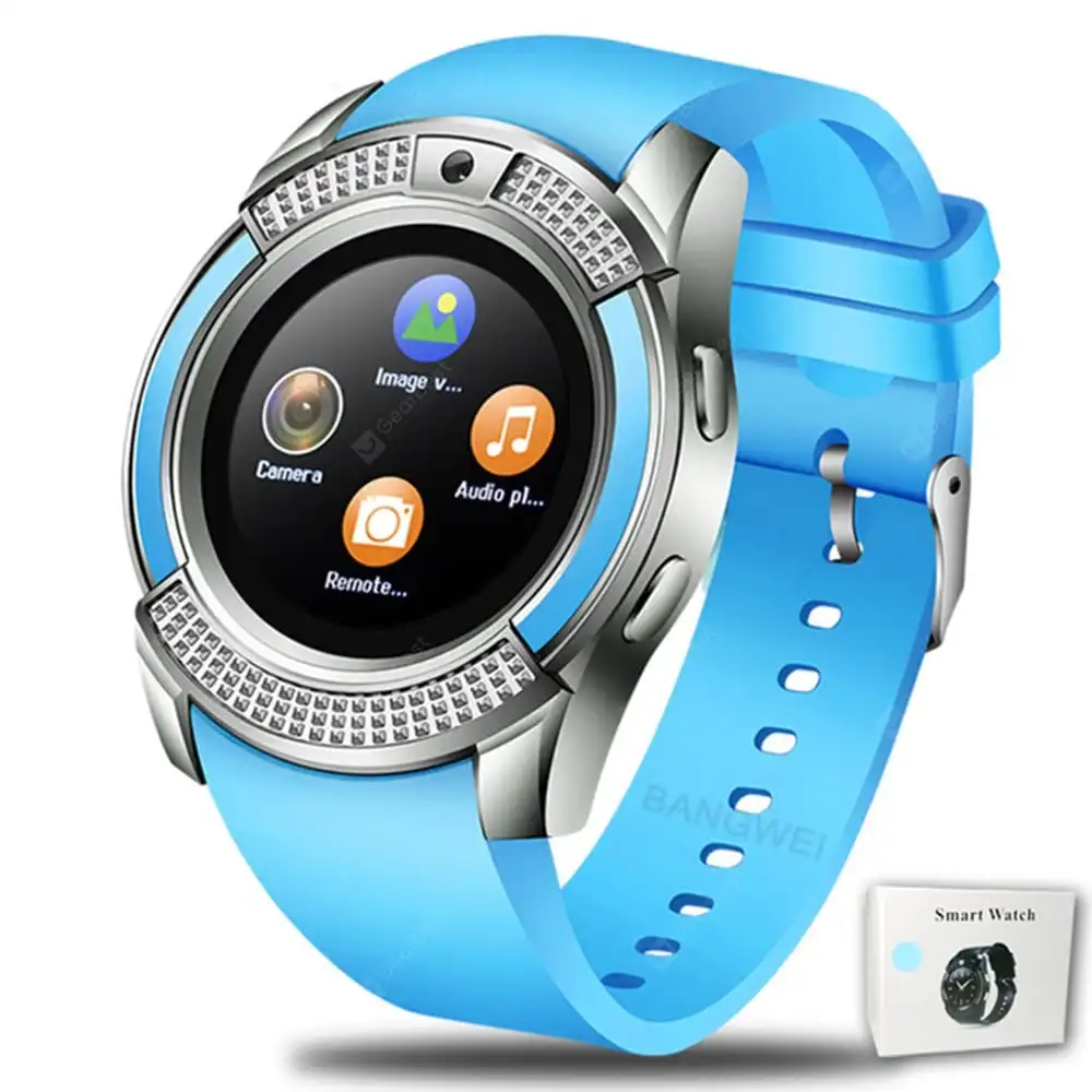 

2022 X6 V8 BT Smart Watch X6 with Camera Wristband Fitness Tracker Wrist For iOS Touch Screen