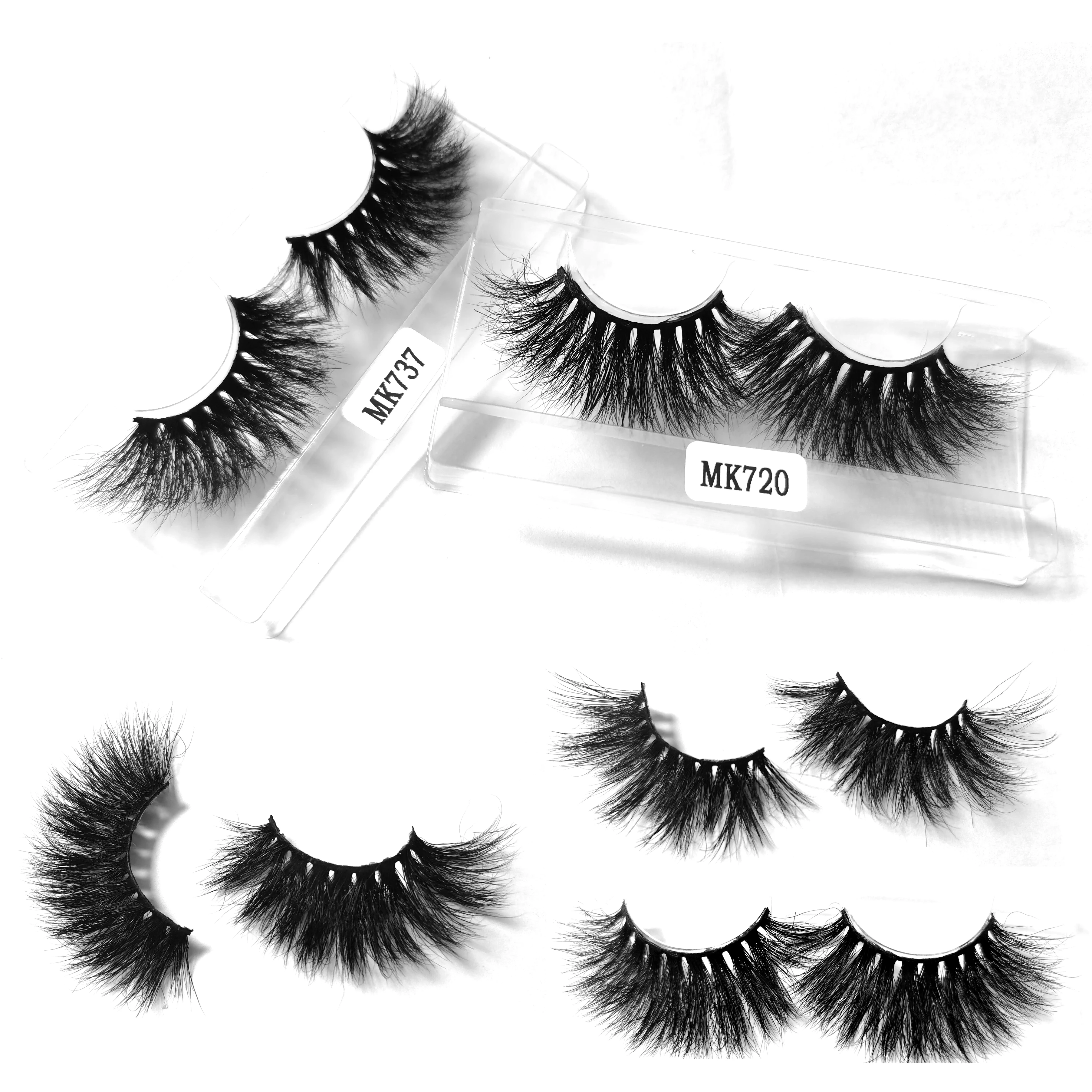 

2021 new style wholesale private label eyelashes luxury long 3D mink lashes 25mm mink eyelash eyelashes vendor