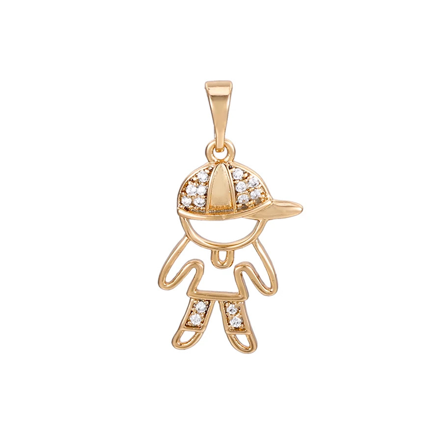 

36197 Xuping New cute style little boy with hat pendant glamour jewelry