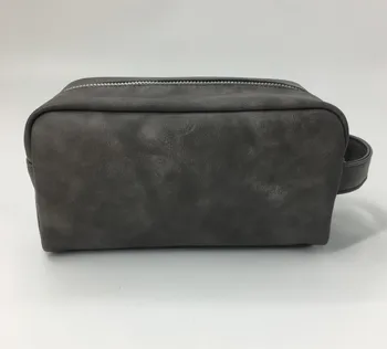 vegan leather toiletry bag