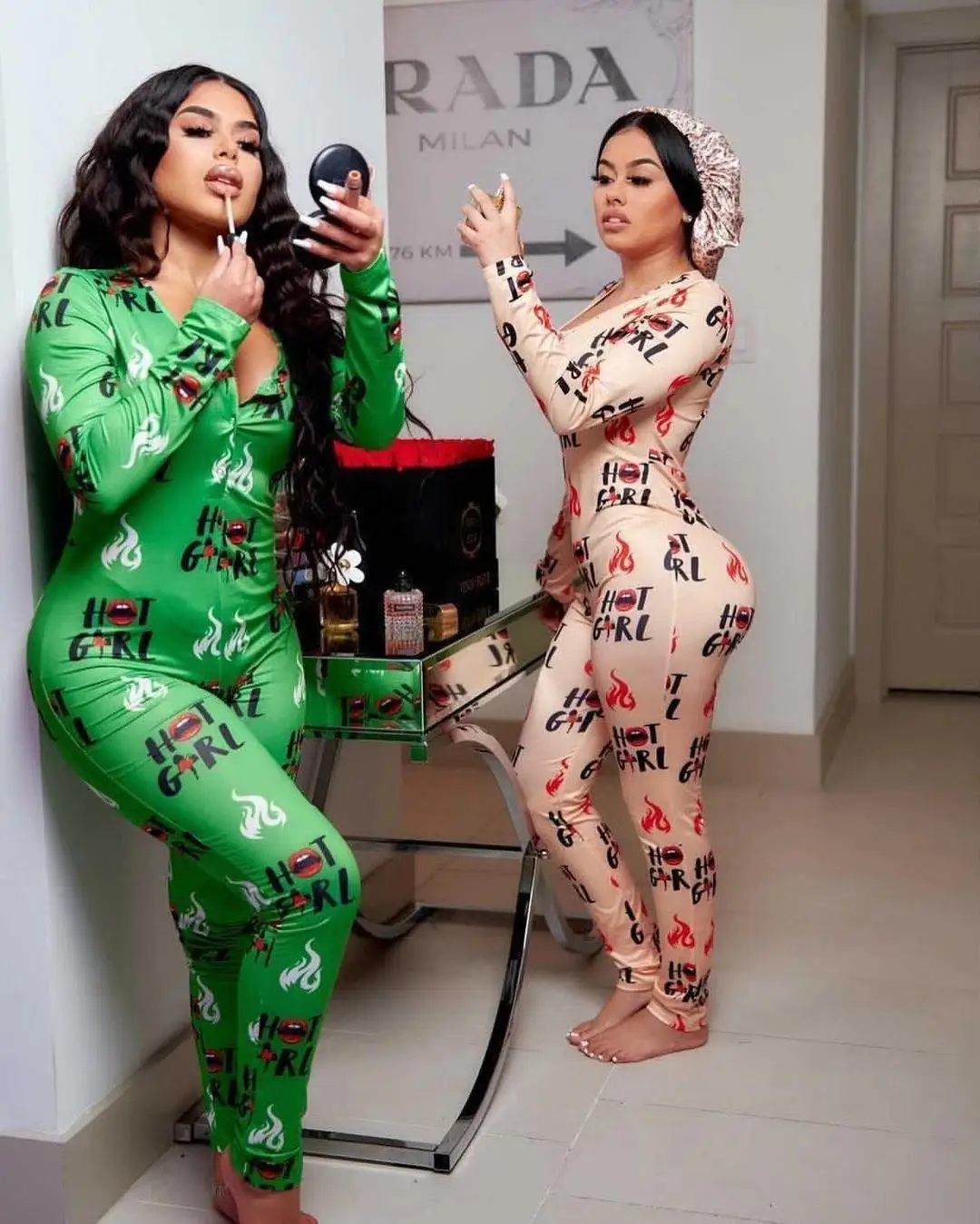 

New Fashion Long Sleeve Lounge Wear Women Onesie Jumpsuits Pajamas For Women Valentines Onesie, Red,green, apricot or other color custom
