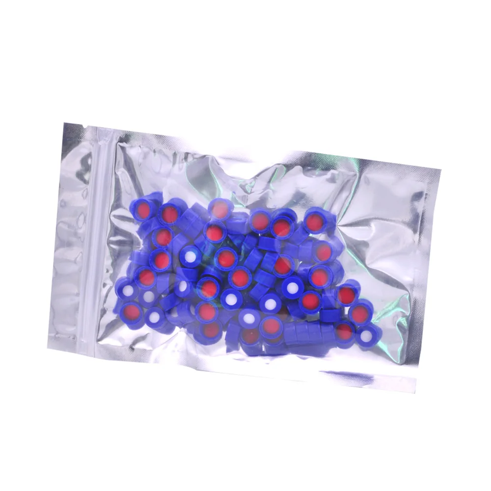 
Chromatography Vial 1.5ml With 9mm Lid & Septa Automatic Parse Sample Bottle With Scale 100pc 