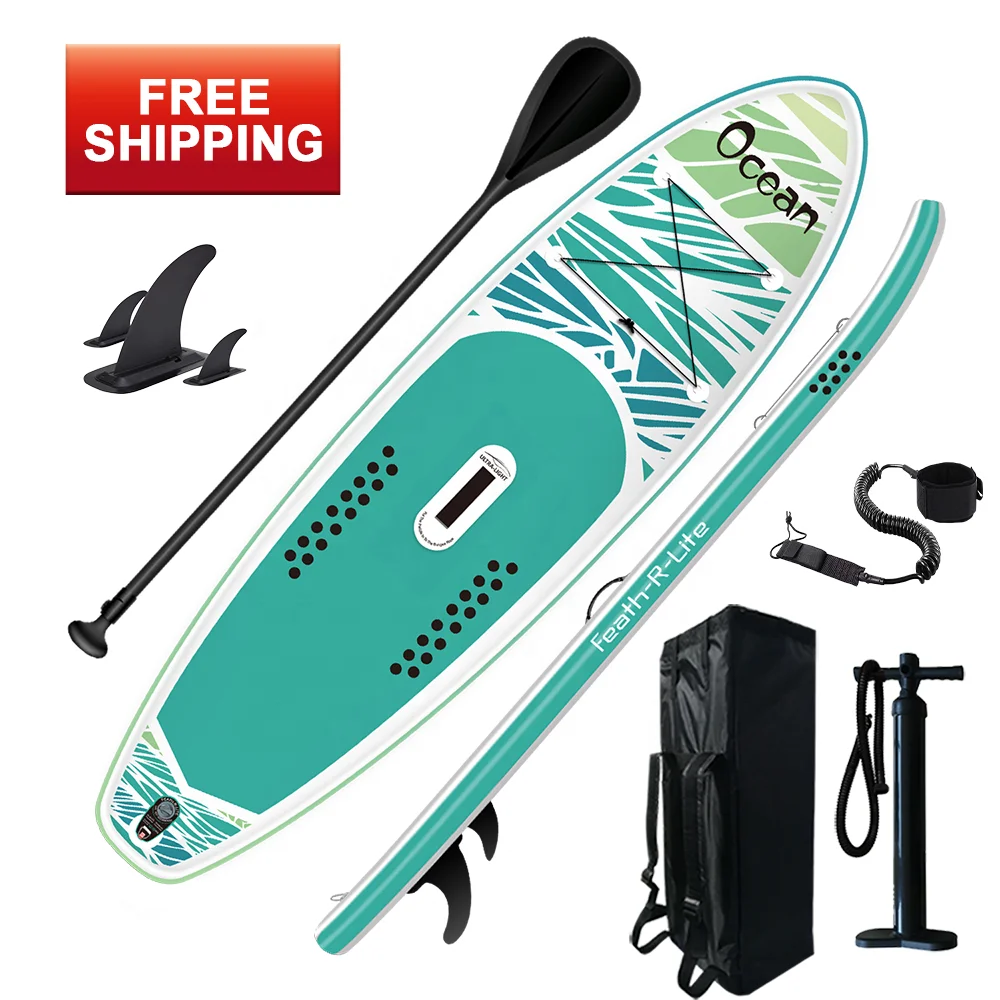 

Funwater sup Free shipping inflatable plastic surfboard isup paddle board inflatable stand up paddle board for unisex