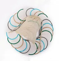 

N255 Washable Bamboo Cotton Pads Rounds Reusable Makeup Remover Pads Bamboo and cotton Professional Makeup Tool Cotton Pads