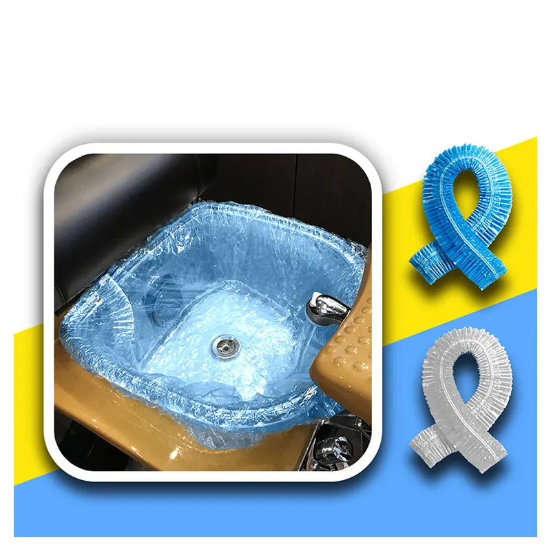

RTS wholesale pedicure liner spa liner bag for pedicure chair, Blue/clear