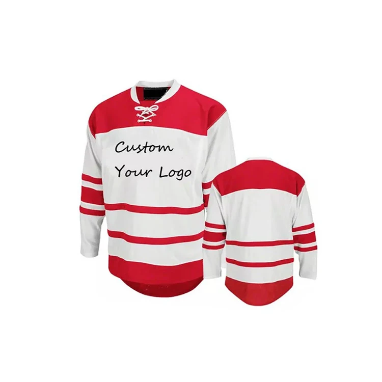 

2021 Latest style recycled polyester sportswear team ice hockey wear hockey jersey