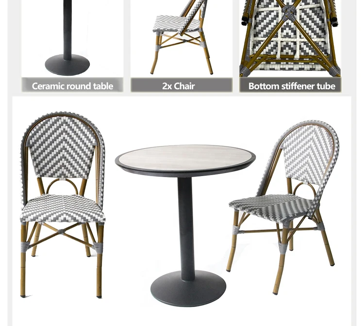 Garden Bistro French Balcony Metal Pub Outdoor Ceramic Dining Table 2 Chair Set Buy Garden Table Set Outdoor Dining Table Set Garden Table Chair Set Product On Alibaba Com