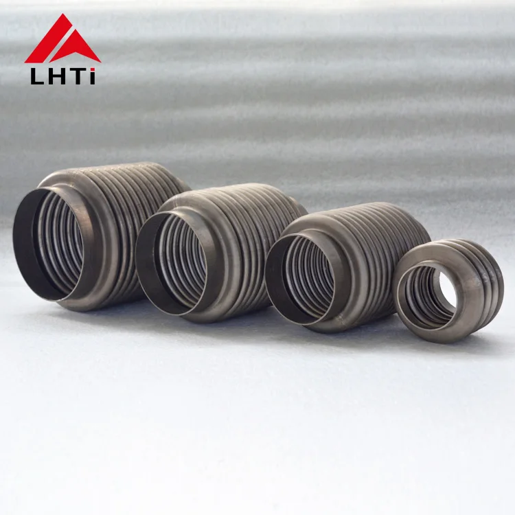 2.5" 3" 3.5" 4" Gr2 titanium exhaust bellows flex connector coupling joint