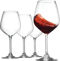 

customized Unbreakable crystal Cut Rim Elegant Party Drinking wine Glassware