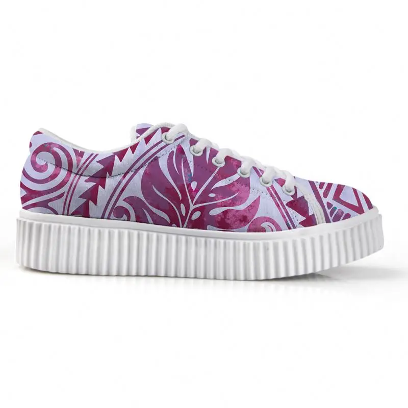 

Island Style 2021 Women Sneakers Hawaii Banana Leaf Gradual Change Pattern Shock Absorbing Outsole Sneakers-woman Running, Customized color