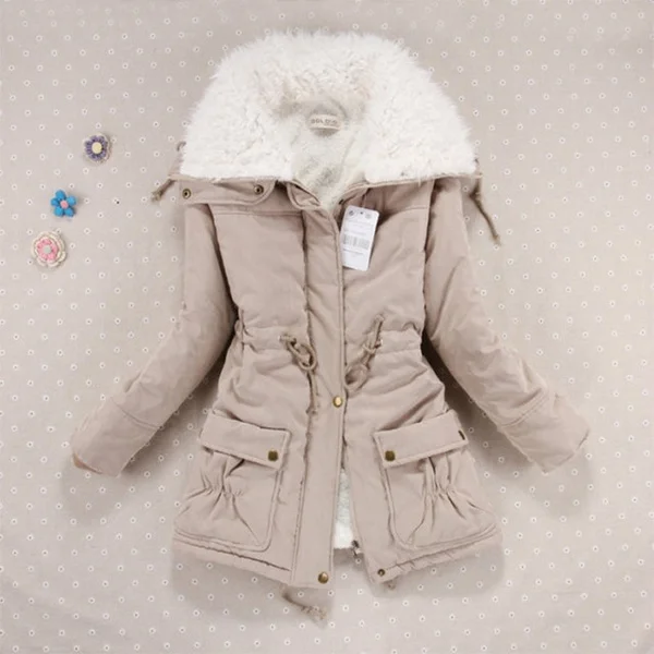 

Winter Coat Women military Outwear Medium-Long Wadded Hooded snow Parka thickness Cotton Warm casual Jacket Plus Size, Customized color