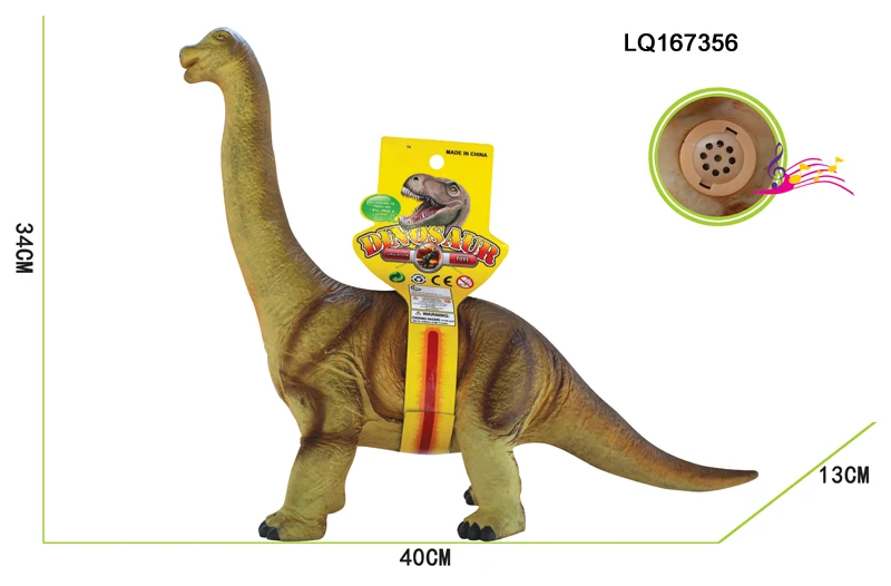 large soft plastic dinosaur toys