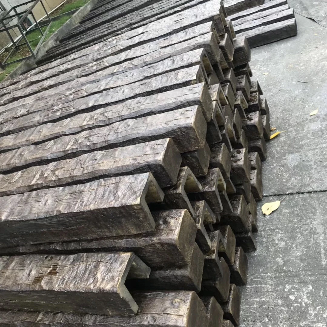 Cheap High Quality Light Weight Polyurethane Foam Faux Wood Beams Pu Artificial Wood Beams For