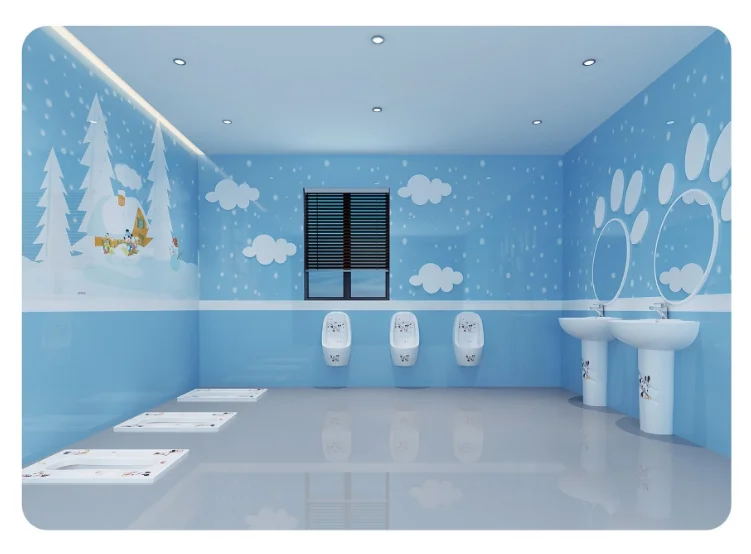 Cuarto De Baño Con Diseño De Jardín De Infantes,Producto Chino,Cerámica