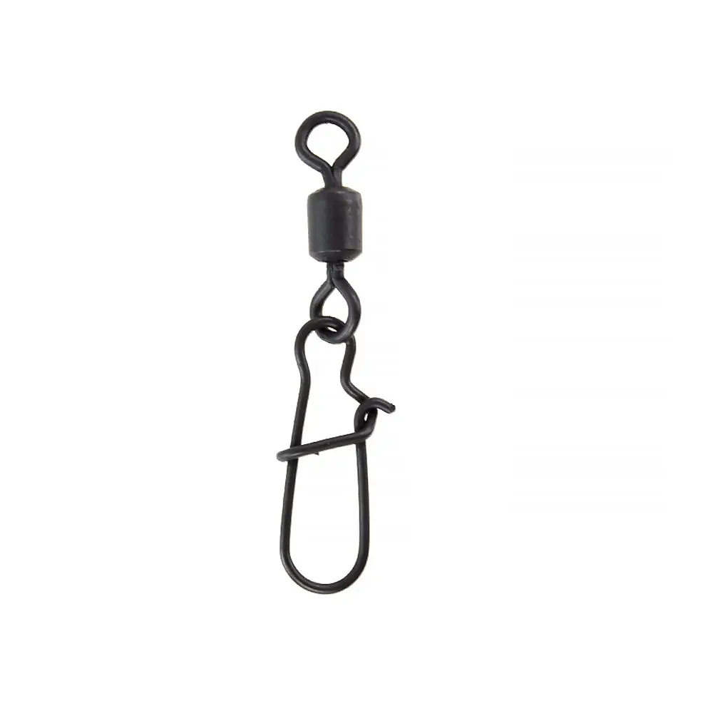 500 Piece Carp Fishing Quick Change Snap Swivel Matt Black for Terminal Fishing Accessories