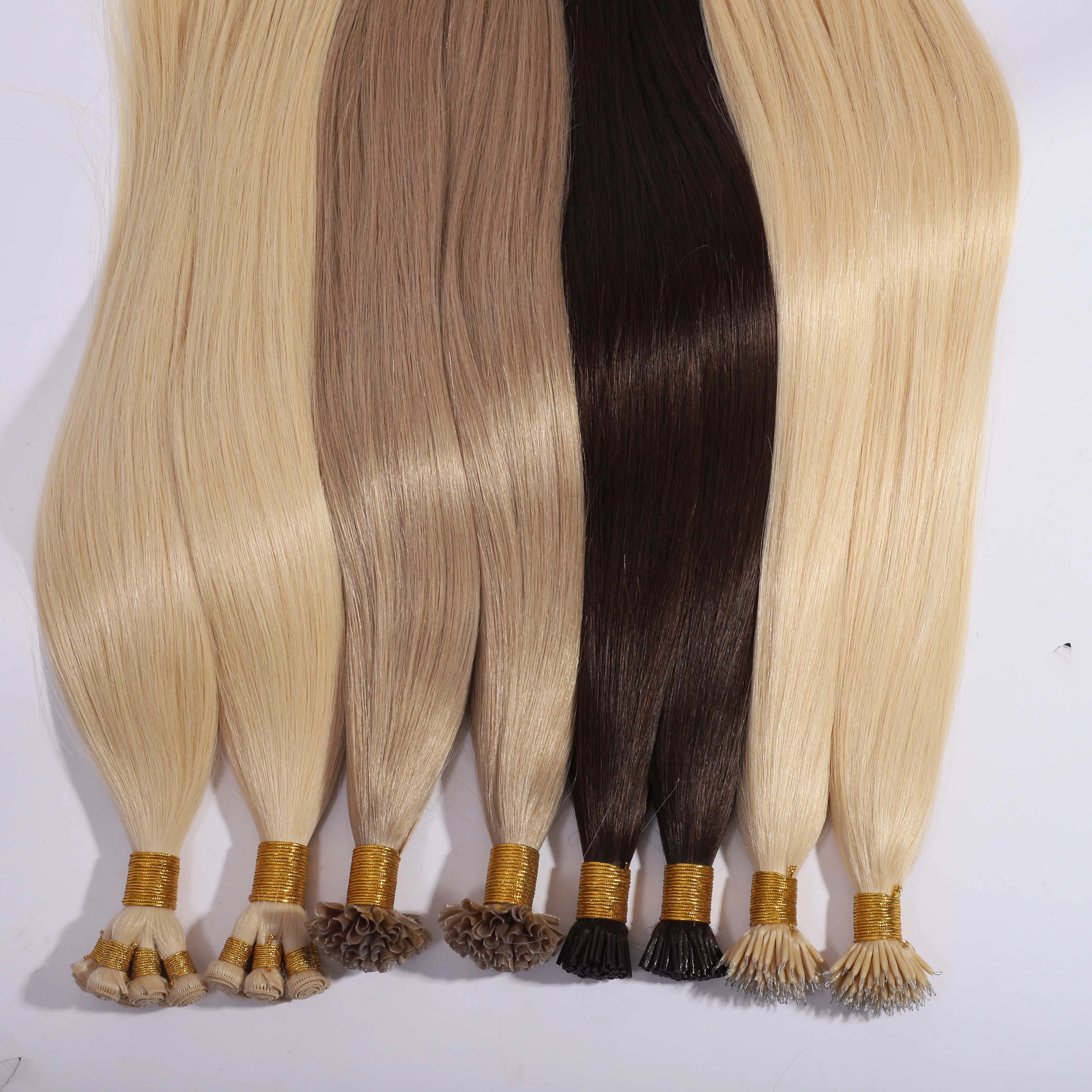 

Keratin Pre Bonded Remy Hair 100 Human i Tip Raw Virgin Hair, Double Drawn Brazilian Virgin Prebonded I Tip Hair Extension