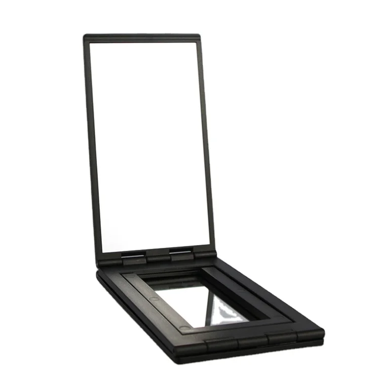 

Professional Factory best selling desktop fold away creative Cosmetic mirror, Black