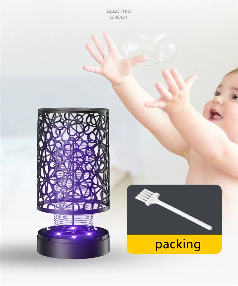 

Amazon hot selling purple light attract high voltage mosquito killer lamp mosquito trap mosquito lamp