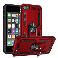 

360 Degree Colorful Full Cover Adsorption Metal Ring Stand Magnetic Phone Cases for iPod Touch 5
